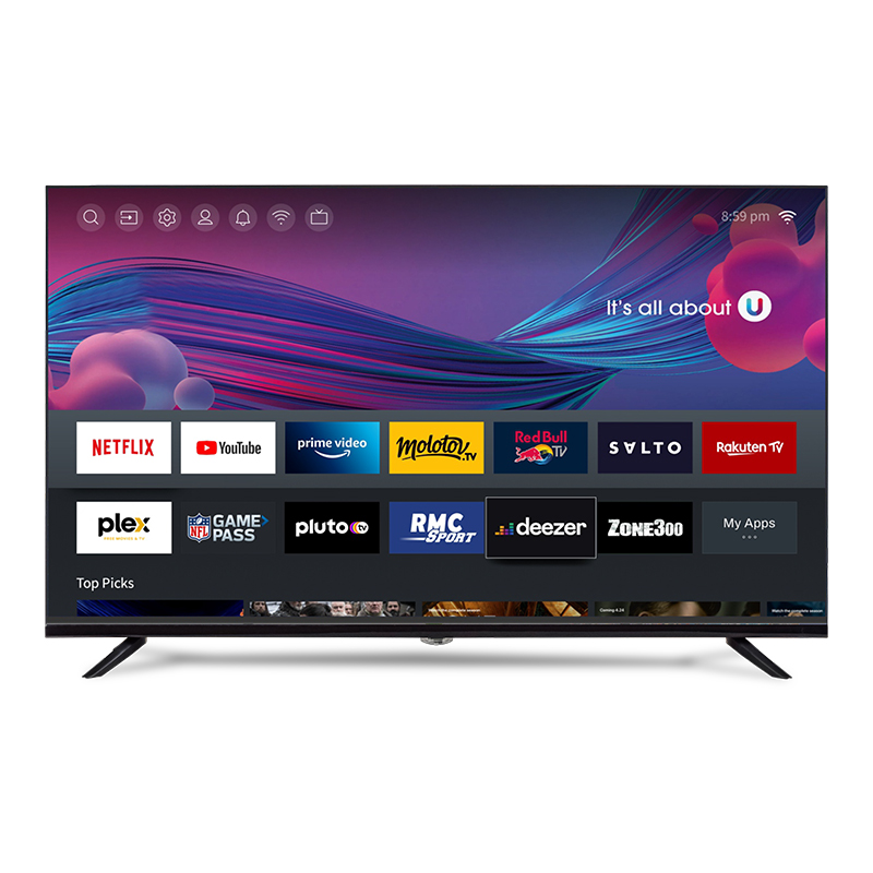 55-Inch 4K OLED Good TV with DVB-T2 S2, Hello-Solid, and Dolby Sound - Excellent for House Leisure in Dwelling Rooms